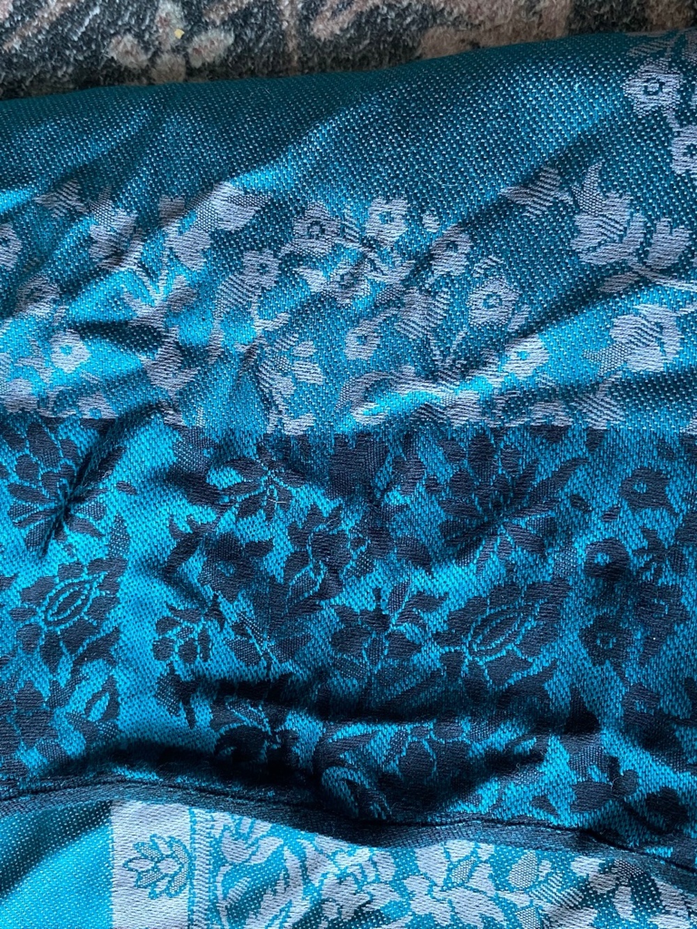 Pashmina Scarf Blue and Black